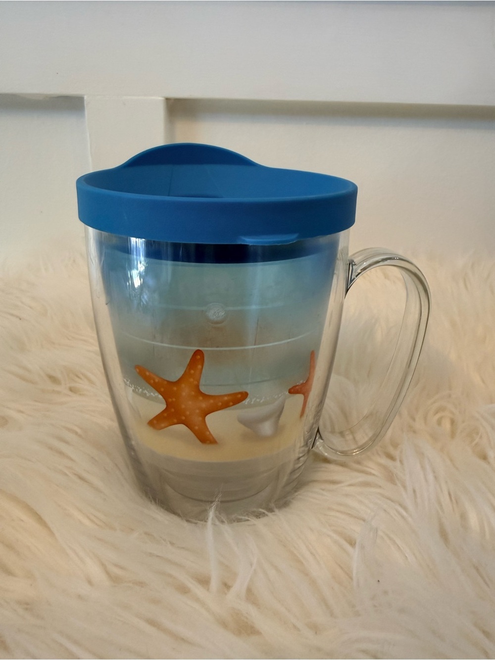 💫4/$25 •  Tervis Shells on the Beach 16 oz Insulated Travel Mug